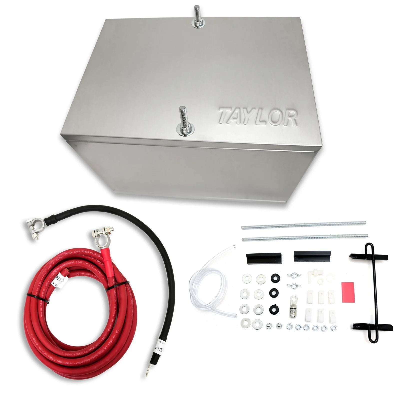 Battery Box Alum. NHRA w/1 Gauge Cable Battery Relocation Kits Taylor Cable