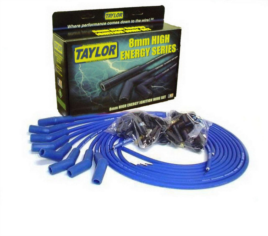 Spark Wire Set 8mm 135 Deg Univ 8-Cylinder Spark Plug Wires Taylor Cable
