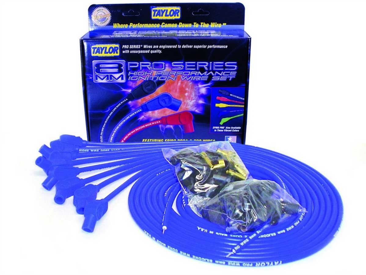8mm Blue Pro Wire 135 De Spark Plug Wires Taylor Cable