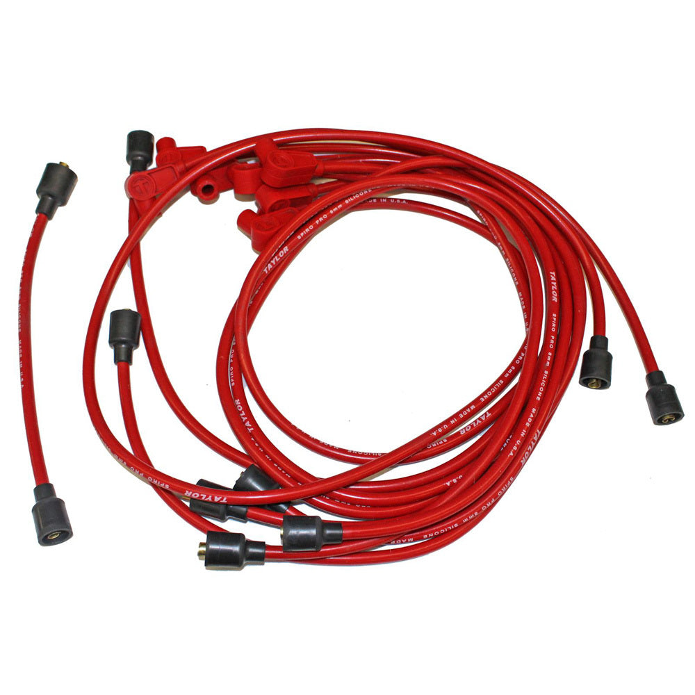 Red Corvette Non Hei Apl Spark Plug Wires Taylor Cable