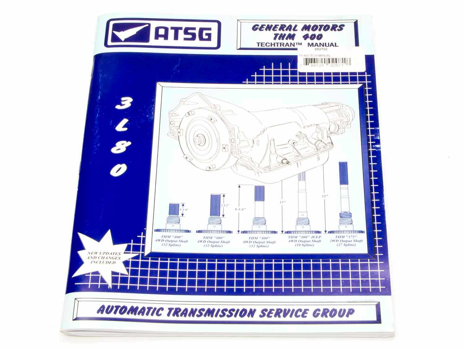 GM TH400 Tech Manual How-To Books TCI Automotive
