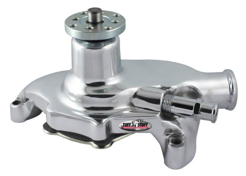 SBC Water Pump Short Smoothie Chrome Water Pumps - Mechanical Tuff Stuff Performance Accessories