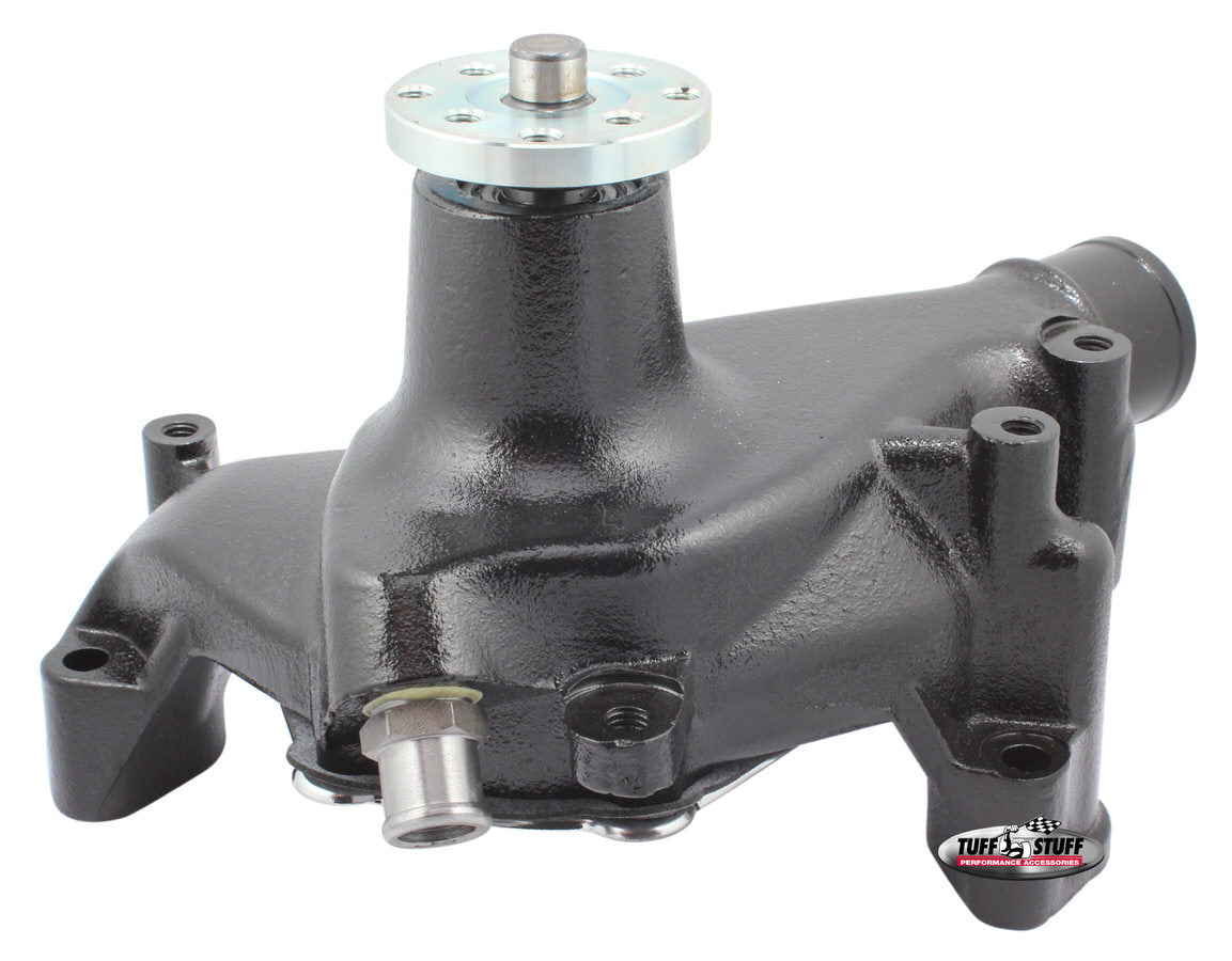 SBC Water Pump Long Black Cast Water Pumps - Mechanical Tuff Stuff Performance Accessories