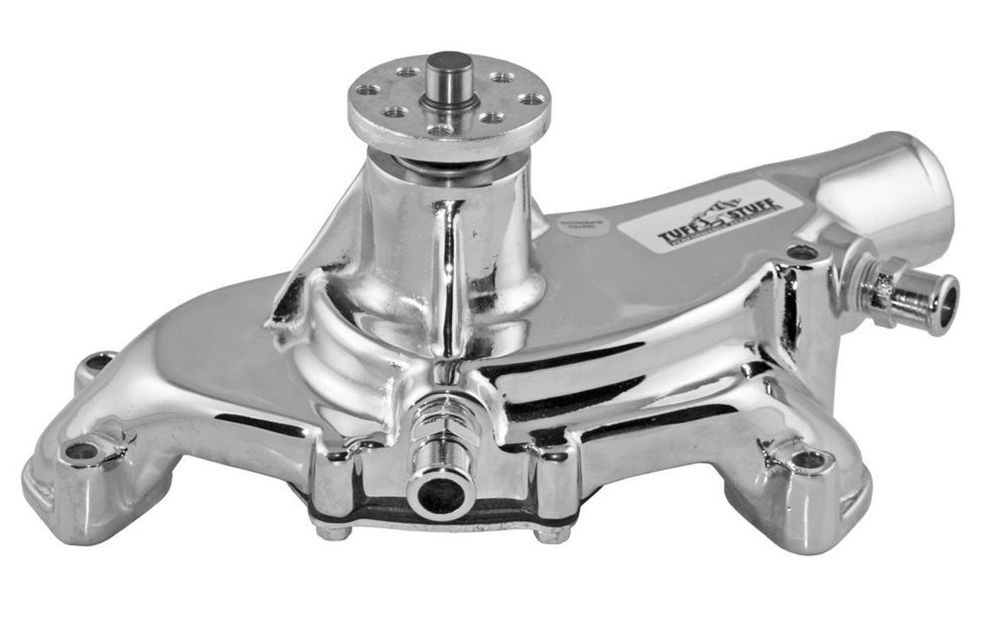BBC Short Water Pump Polished Reverse Water Pumps - Mechanical Tuff Stuff Performance Accessories