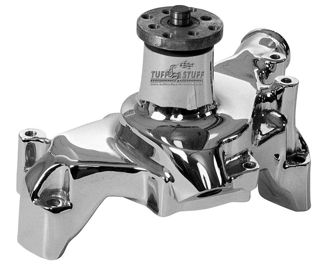 SBC Alum. Long Water Pump Polished Water Pumps - Mechanical Tuff Stuff Performance Accessories