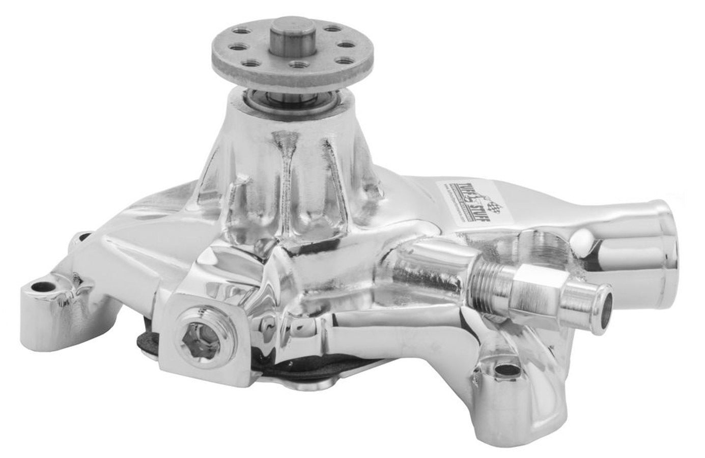 SBC Corvette Water Pump Chrome Water Pumps - Mechanical Tuff Stuff Performance Accessories