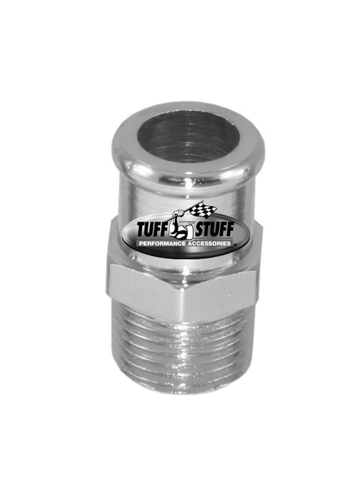 Water Pump Chrome Hose Nipple For 3/4in Hose AN-NPT Fittings and Components Tuff Stuff Performance Accessories