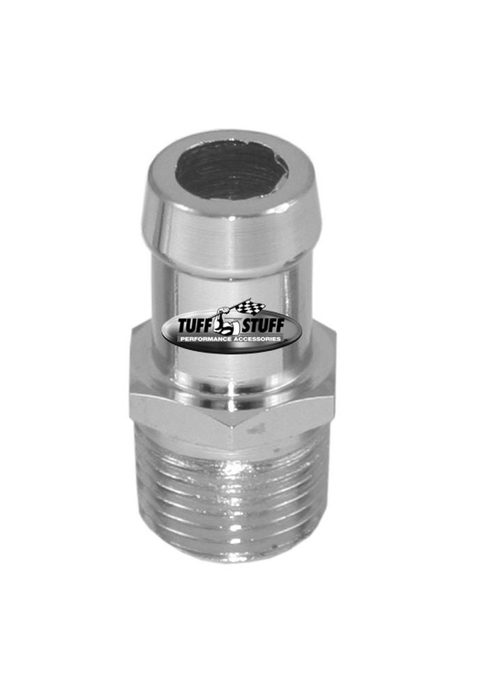 Water Pump Chrome Hose Nipple For 5/8in Hose AN-NPT Fittings and Components Tuff Stuff Performance Accessories