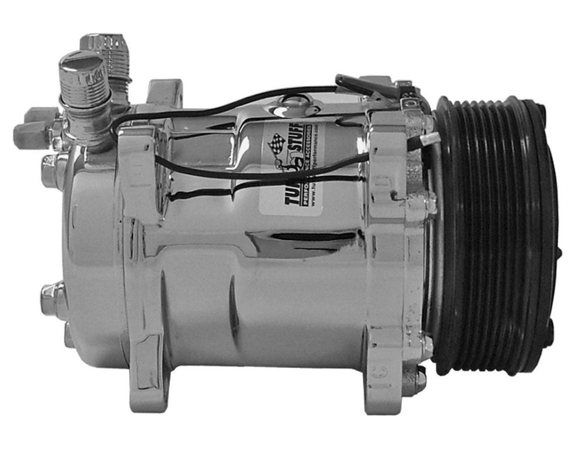 Sanden Style A/C Compres sor DS508 R12 6 groove Air Conditioning Compressors and Components Tuff Stuff Performance Accessories
