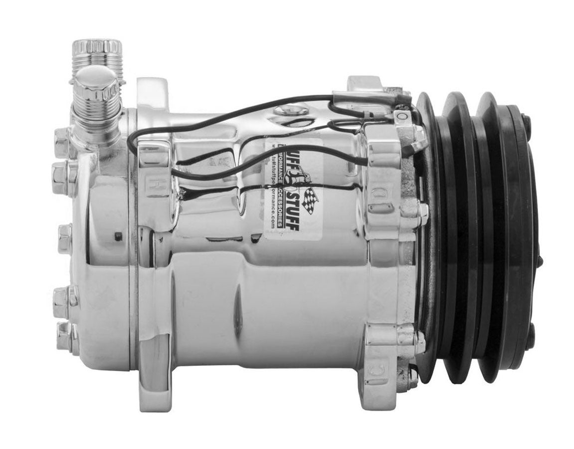508 Compressor R134R Polished Air Conditioning Compressors and Components Tuff Stuff Performance Accessories