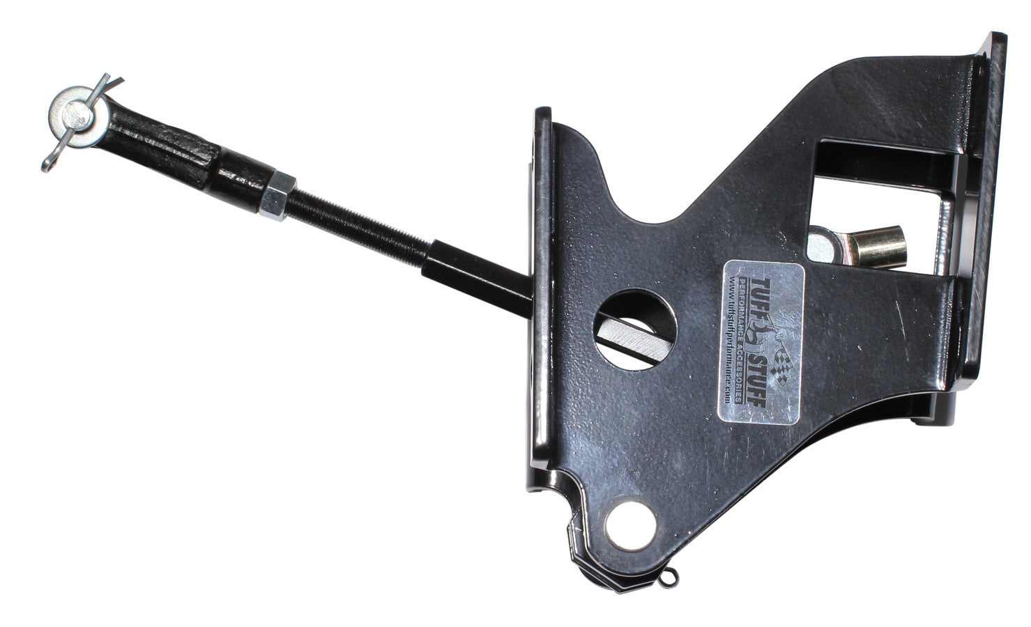 60-72 Chevy P/U Bracket w/Pedal Rod Black Master Cylinder and Reservoir Brackets Tuff Stuff Performance Accessories