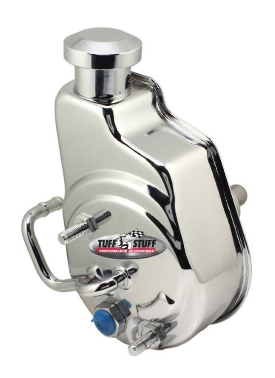 Power Steering Pump GM Saginaw LS Trucks Chrome Power Steering Pumps Tuff Stuff Performance Accessories