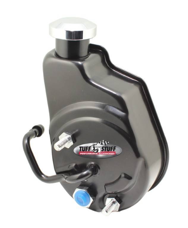 Power Steering Pump GM Saginaw LS Trucks Black Power Steering Pumps Tuff Stuff Performance Accessories