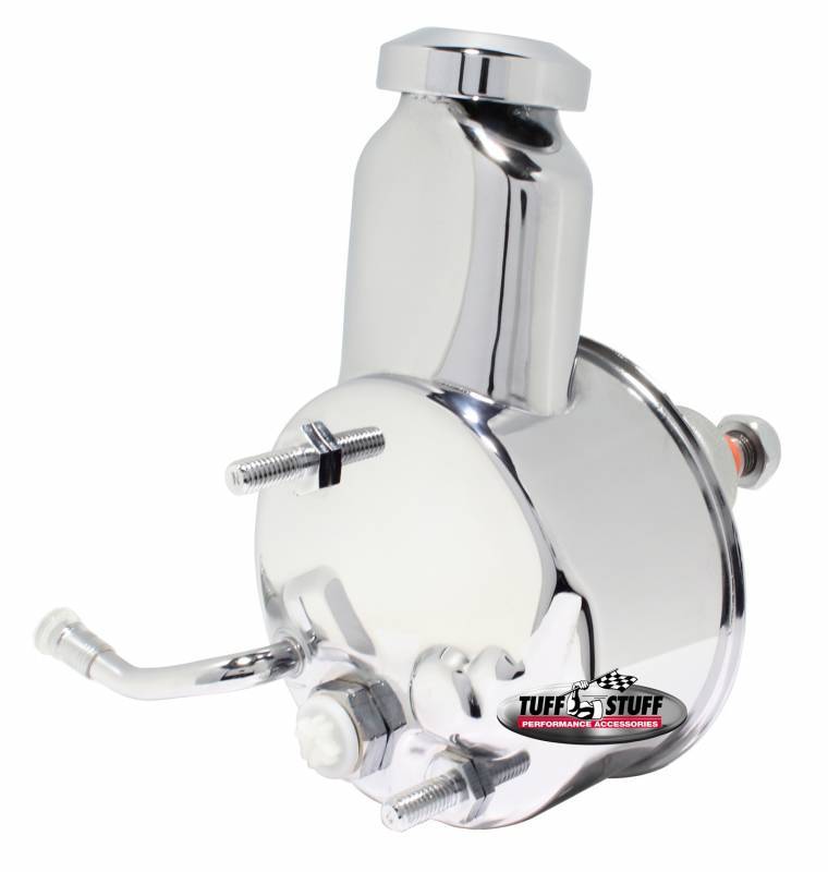 GM Power Steering Pump Keyed shaft chrome Power Steering Pumps Tuff Stuff Performance Accessories