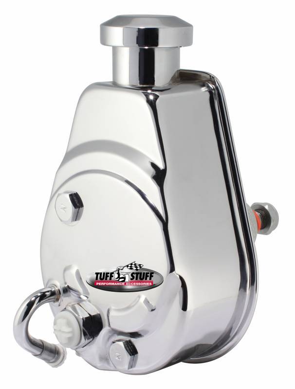 GM Power Steering Pump Keyed shaft chrome Power Steering Pumps Tuff Stuff Performance Accessories