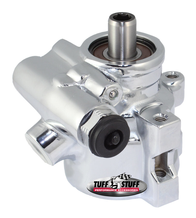 Type II Power Steering Pump Chrome GM Pressure Power Steering Pumps Tuff Stuff Performance Accessories