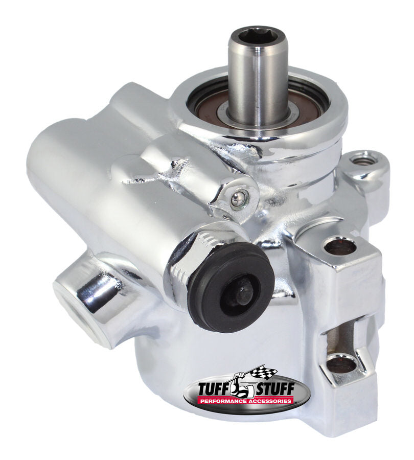Type II Power Steering Pump Chrome GM Pressure Power Steering Pumps Tuff Stuff Performance Accessories