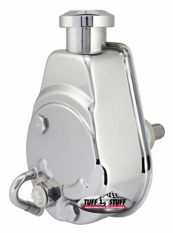 GM Power Steering Pump Press fit shaft chrome Power Steering Pumps Tuff Stuff Performance Accessories