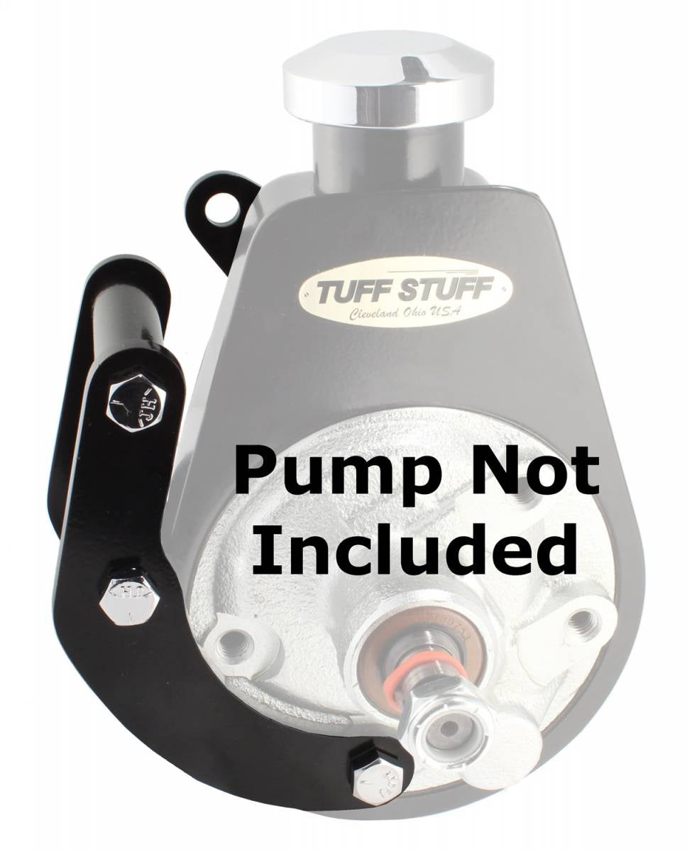 BBC Power Steering Brckt SWP Black Reservoirs Pumps and Steering Box Brackets Tuff Stuff Performance Accessories