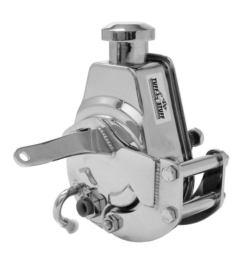 SBC Power Steering Brckt SWP Chrome Reservoirs Pumps and Steering Box Brackets Tuff Stuff Performance Accessories