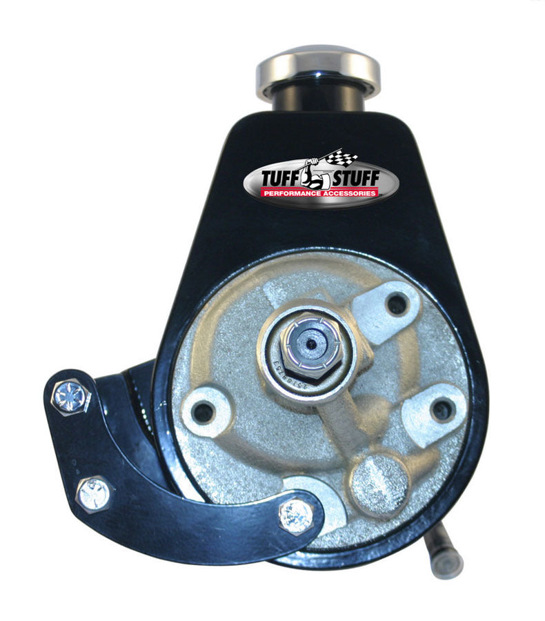 SBC Power Steering Brckt SWP Black Reservoirs Pumps and Steering Box Brackets Tuff Stuff Performance Accessories