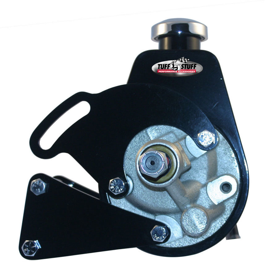 BBC Power Steering Brckt LWP Black Reservoirs Pumps and Steering Box Brackets Tuff Stuff Performance Accessories