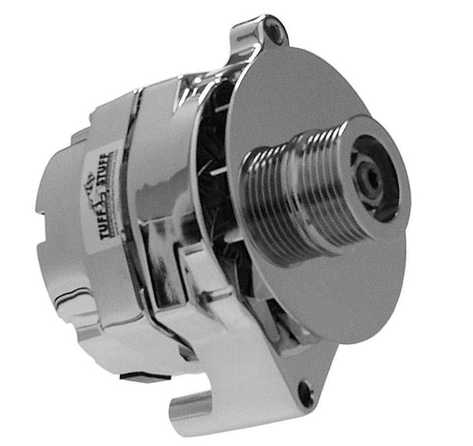 Ford Alternator Chrome 1 Wire 6 Groove Pulley Alternators/Generators and Components Tuff Stuff Performance Accessories