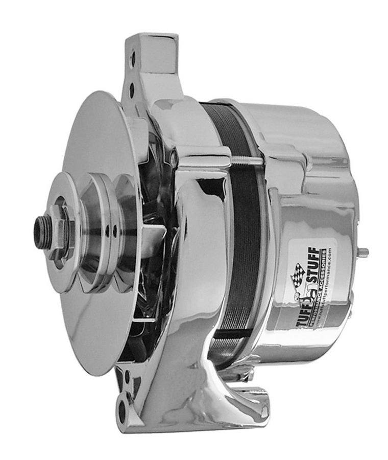 Ford Alt 70 Amp Chrome 1 Groove Pulley Alternators/Generators and Components Tuff Stuff Performance Accessories