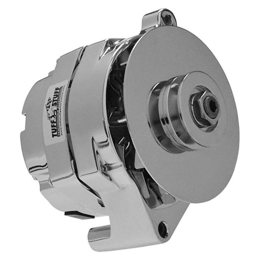 Ford Alt 100 Amp Chrome 1 Groove Pulley Alternators/Generators and Components Tuff Stuff Performance Accessories