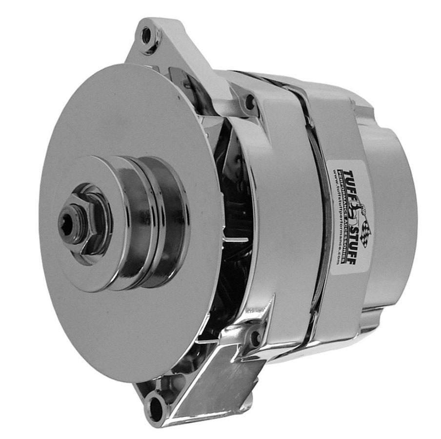 GM Alt W/Int Reg- 80 AMP- Chrome- 1-Wire Alternators/Generators and Components Tuff Stuff Performance Accessories