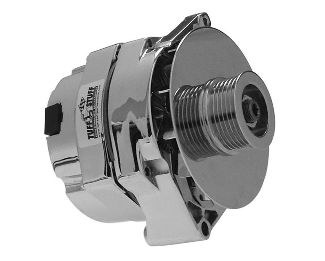 GM Alternator 100 Amp 1-Wire Chrome 6 Groove Alternators/Generators and Components Tuff Stuff Performance Accessories