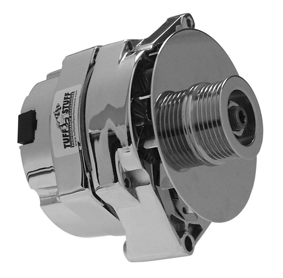 GM Alternator 100 Amp 1-Wire Polished 6 Groove Alternators/Generators and Components Tuff Stuff Performance Accessories
