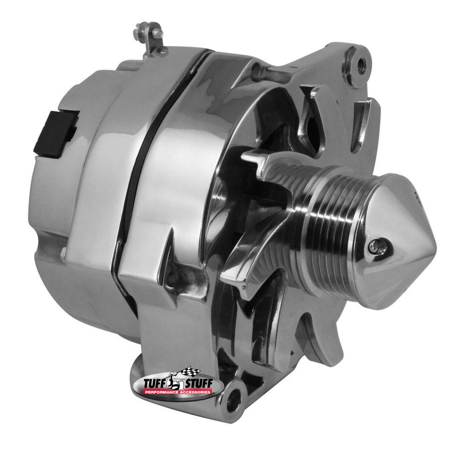 GM Alternator 140 Amp Chrome 6 Groove Alternators/Generators and Components Tuff Stuff Performance Accessories