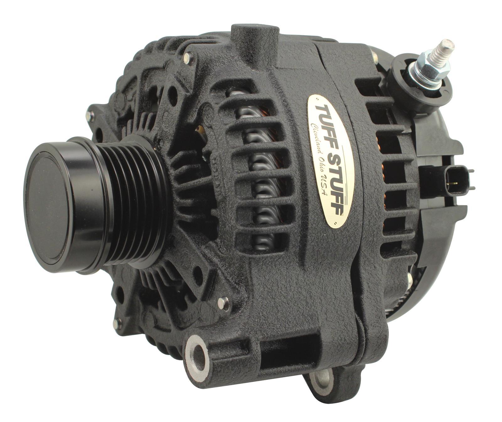 240Amp Alternator 18- Jeep Black Wrinkle Alternators/Generators and Components Tuff Stuff Performance Accessories