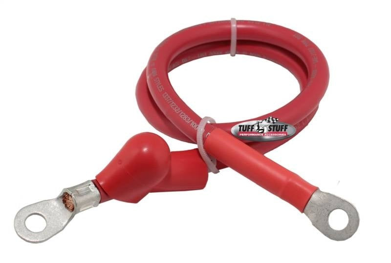 Charge Wire 24in 4-Gauge w/Boot Wiring Pigtails Tuff Stuff Performance Accessories