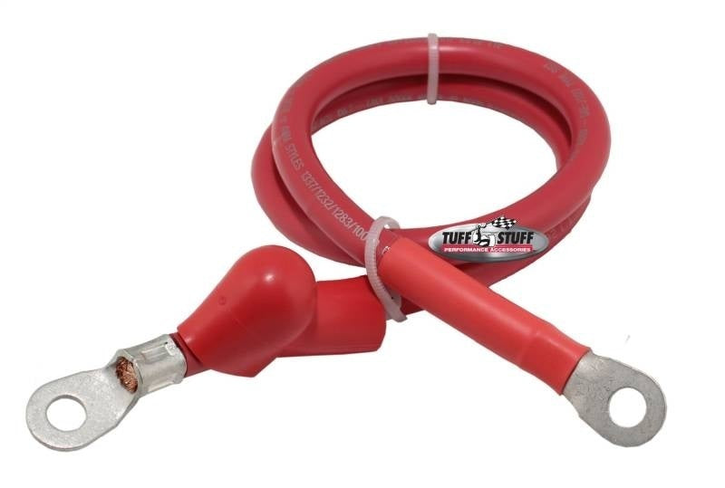 Charge Wire 48in 4-Gauge w/Boot Wiring Pigtails Tuff Stuff Performance Accessories