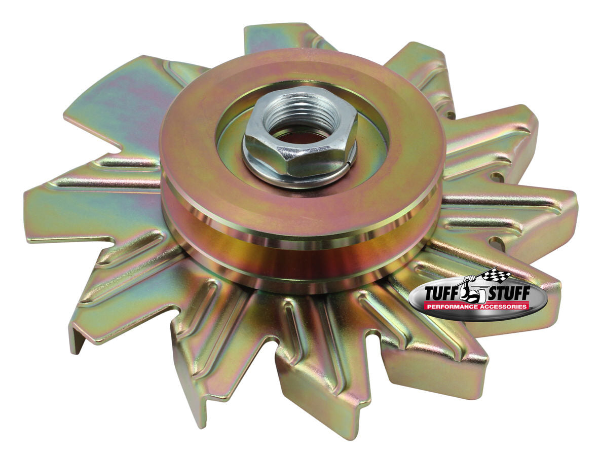 Alternator Gold Zinc Fan And Pulley Combo Alternator Pulleys Tuff Stuff Performance Accessories