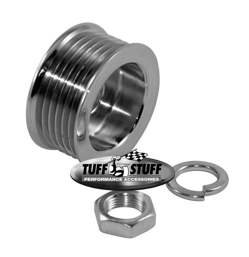 Alternator Chrome Pulley 6 Groove Alternator Pulleys Tuff Stuff Performance Accessories