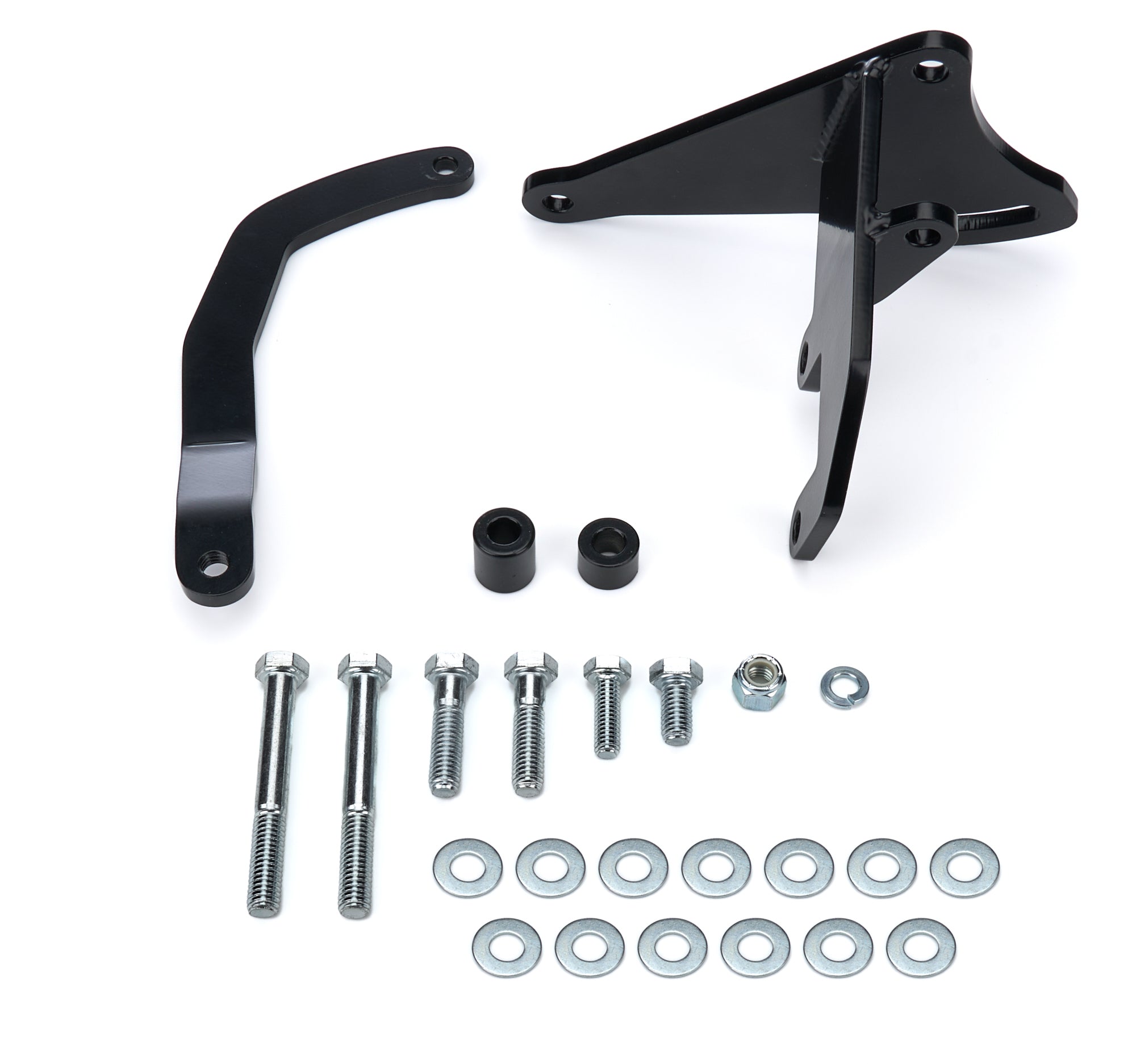 Alternator Bracket SBC Short Water Pump Black Alternator Brackets and Components Tuff Stuff Performance Accessories