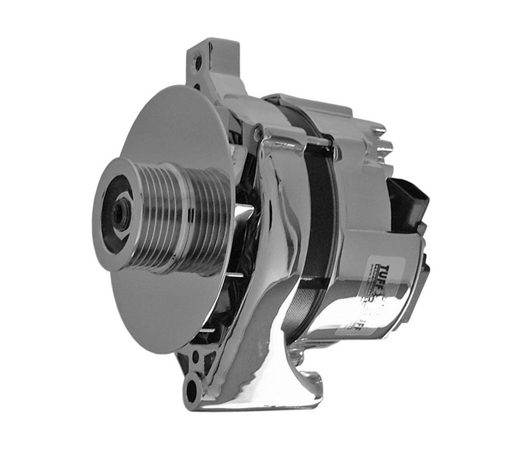 Ford Alternator 5.0L 100 Amp Chrome Alternators/Generators and Components Tuff Stuff Performance Accessories