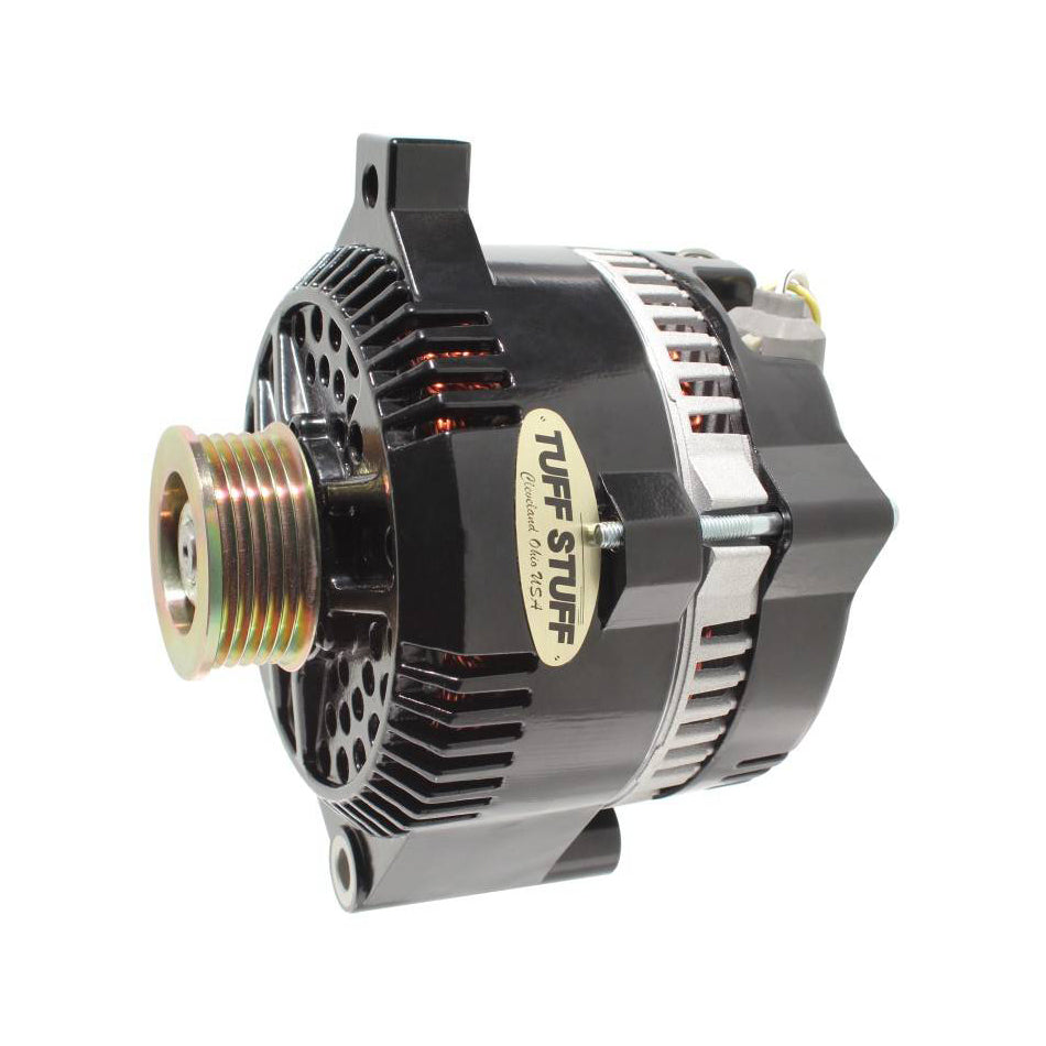 Ford alternator 5.0L 150 Amp 1Wire Black 6 Groove Alternators/Generators and Components Tuff Stuff Performance Accessories