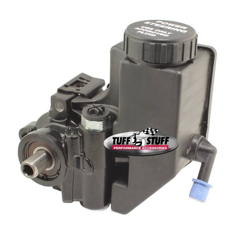Type II Power Steering Pump w/Reservoir Black Power Steering Pumps Tuff Stuff Performance Accessories
