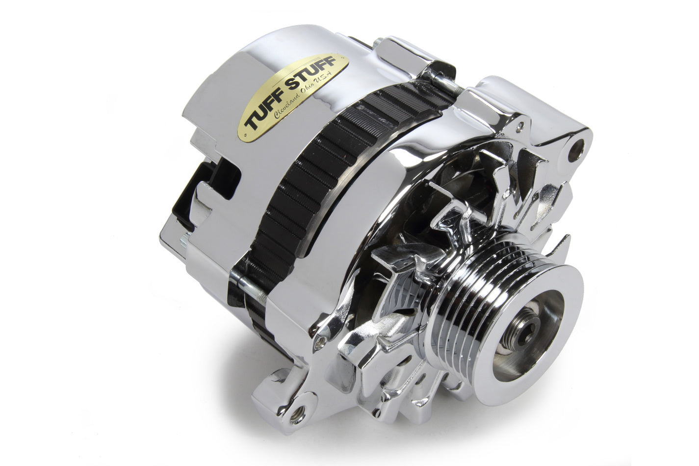 GM Alternator 120 Amp Chrome 6 Goove Pulley Alternators/Generators and Components Tuff Stuff Performance Accessories