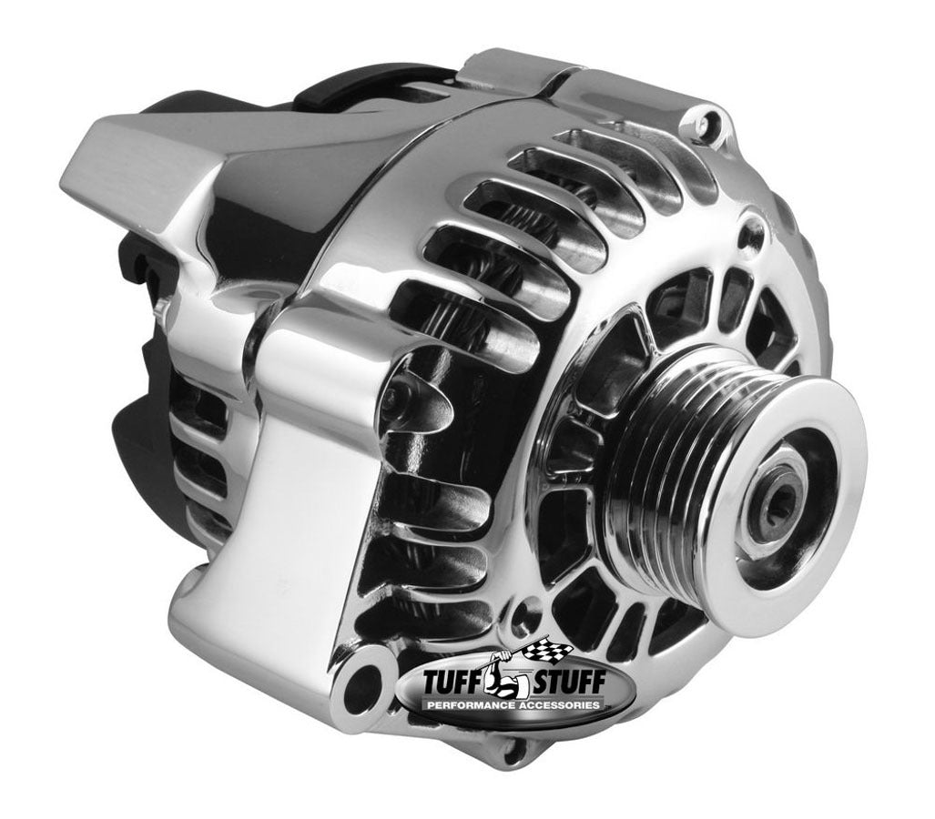 GM LS1 Alternator 125A Polished Aluminum Alternators/Generators and Components Tuff Stuff Performance Accessories