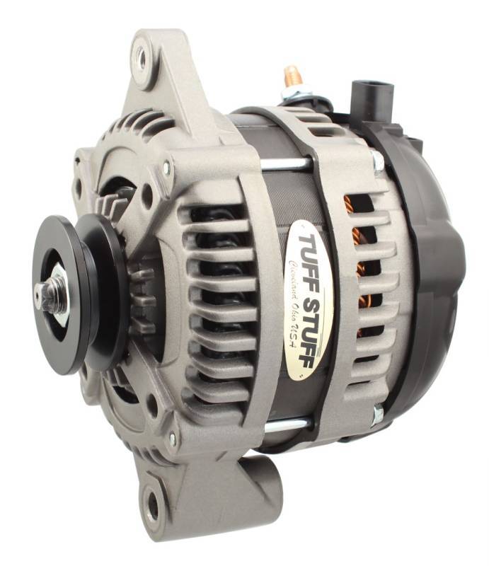 225 MAX AMP Alternator 1-Groove 1-Wire Cast Alternators/Generators and Components Tuff Stuff Performance Accessories