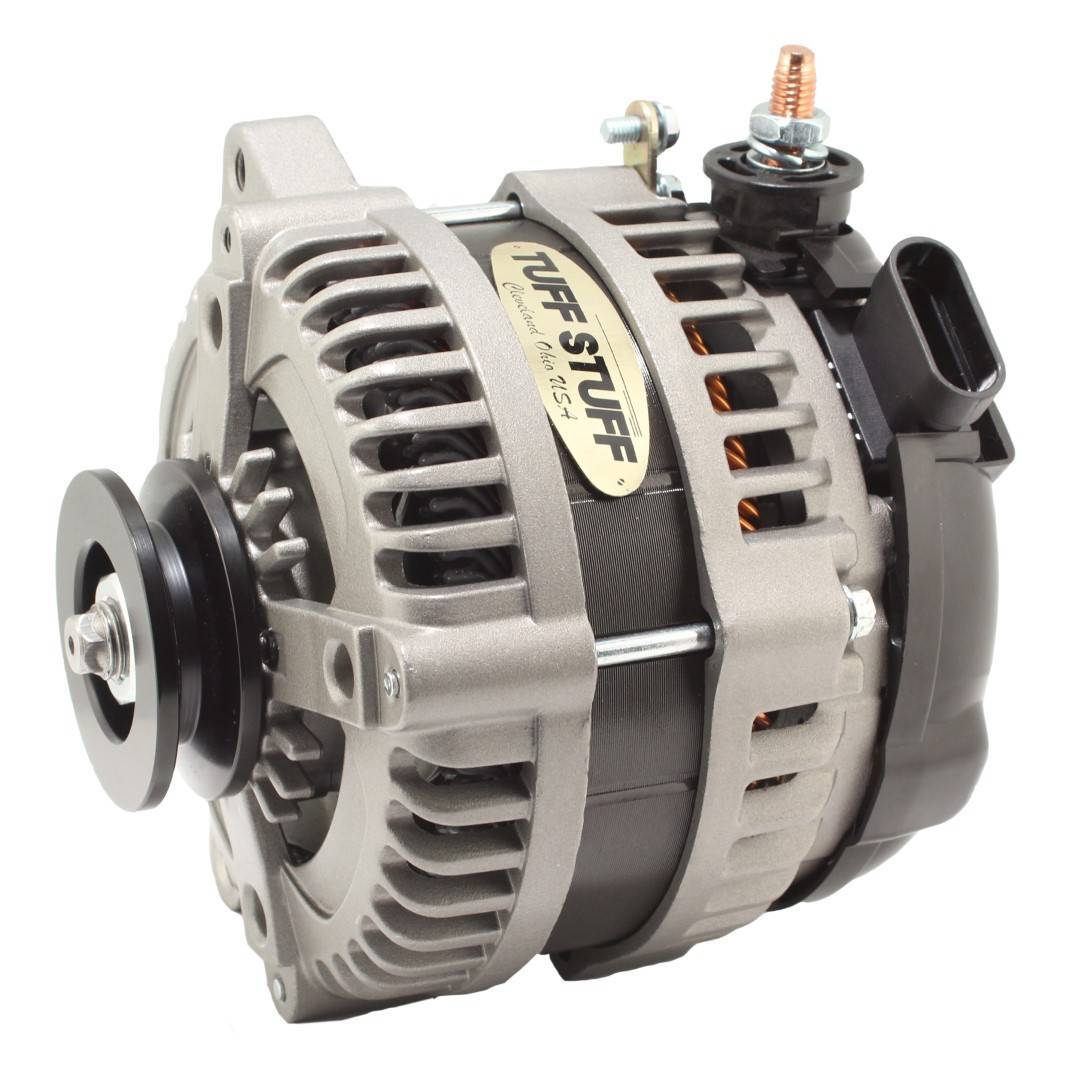225 MAX AMP Alternator 1-Groove OEM Wire Cast Alternators/Generators and Components Tuff Stuff Performance Accessories