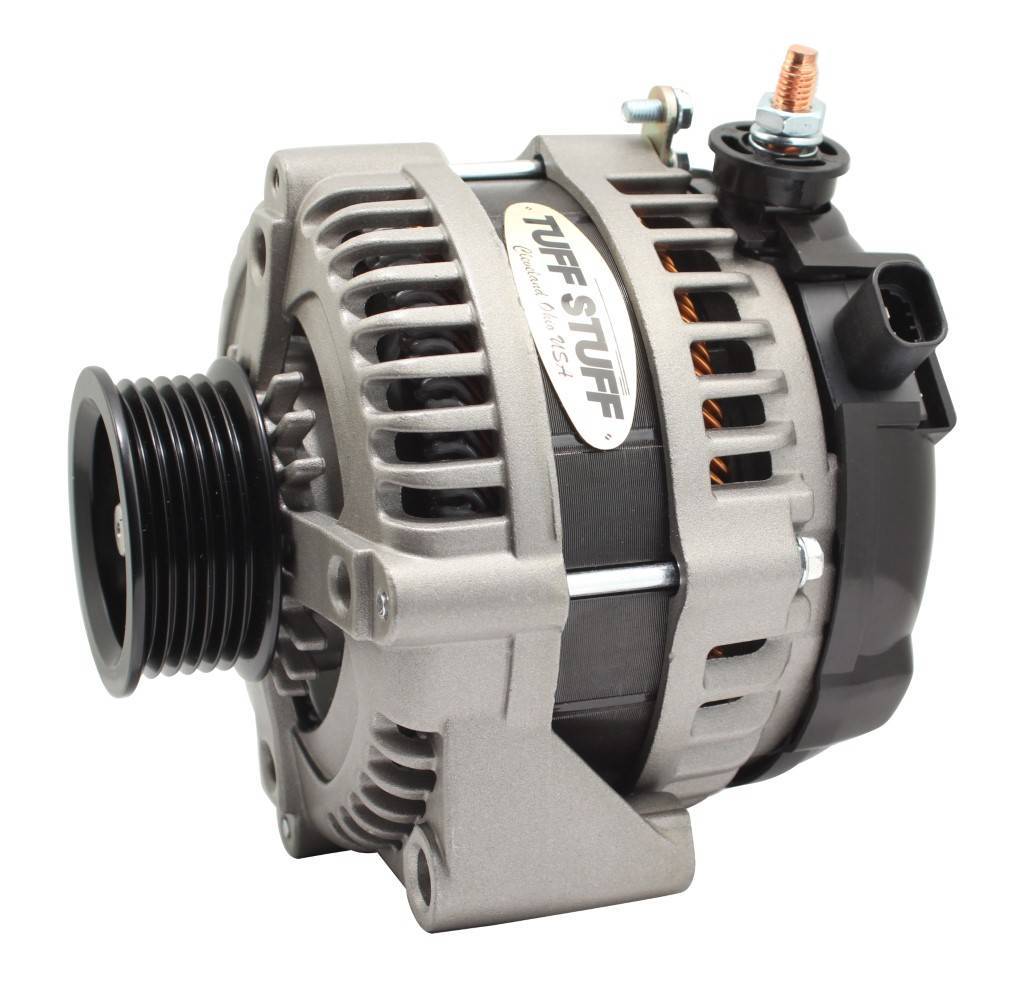 225 MAX AMP Alternator 6-Groove 1-Wire Cast Alternators/Generators and Components Tuff Stuff Performance Accessories