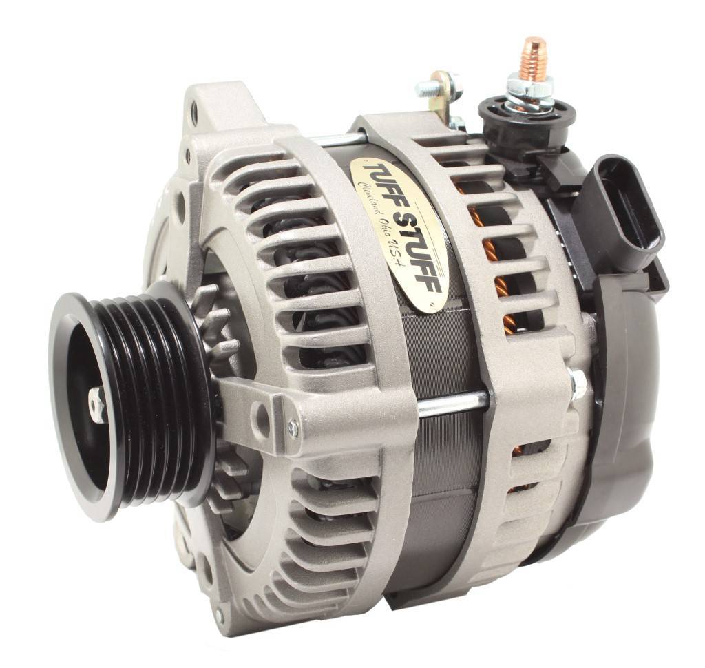 225 MAX AMP Alternator 6-Groove OEM Wire Cast Alternators/Generators and Components Tuff Stuff Performance Accessories