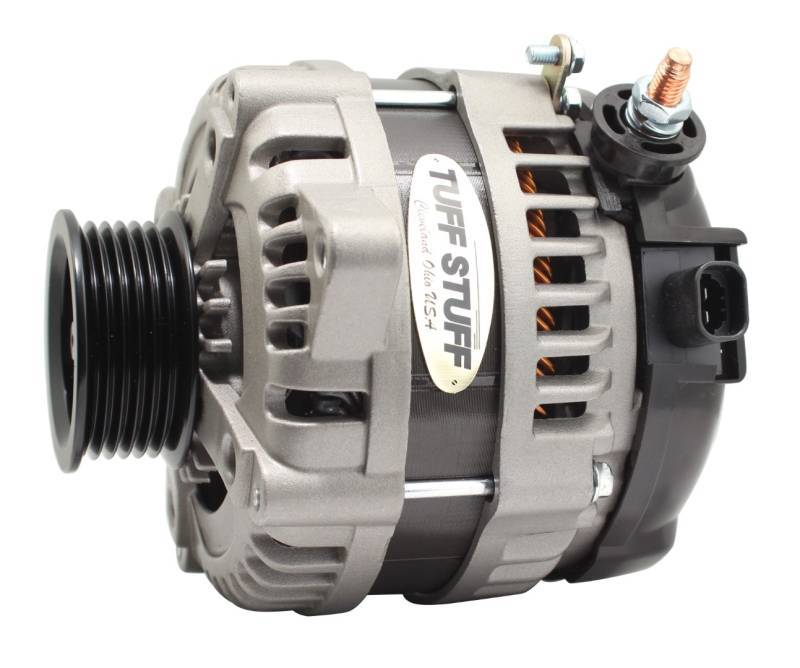 225 MAX AMP Alternator 6-Groove 1-Wire Cast Alternators/Generators and Components Tuff Stuff Performance Accessories