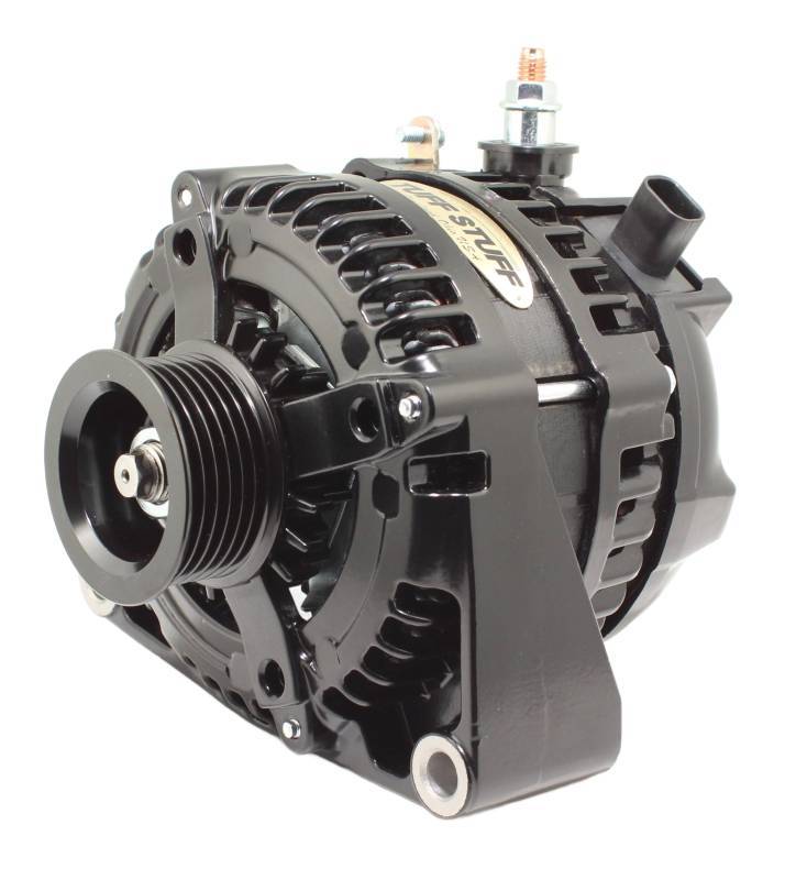 LS225 Max Amp Alternator 6 Groove 1-Wire Black Alternators/Generators and Components Tuff Stuff Performance Accessories